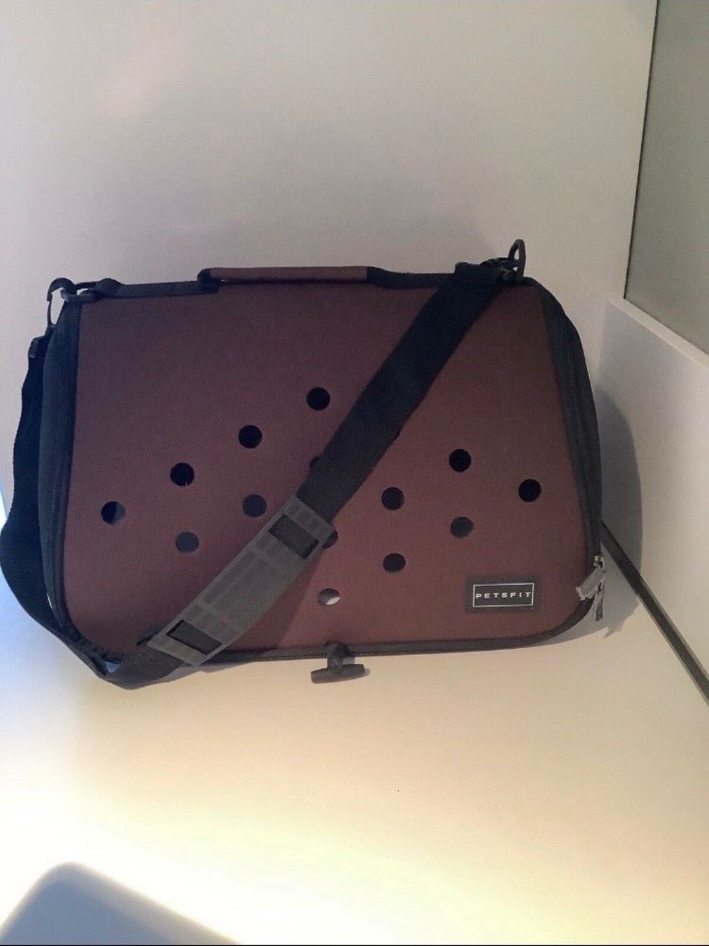 NEW Collapsible Brown Small Pet Carrier - Portable Shoulder Carrier